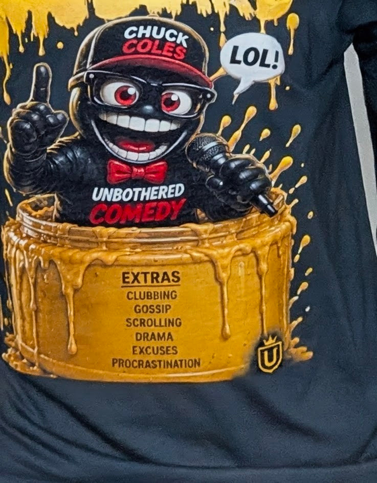 Unbothered "mustard and catch up" Streetwear Loose Drop Shoulder T-Shirt