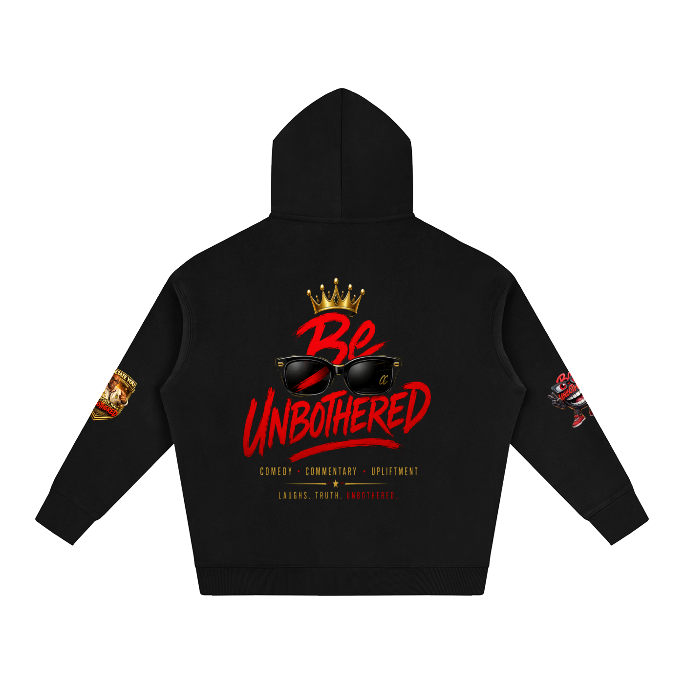 Be Unbothered Educated Father Oversize Fleeced Hoodie