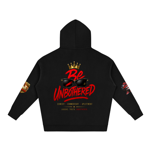 Be Unbothered Educated Father Oversize Fleeced Hoodie