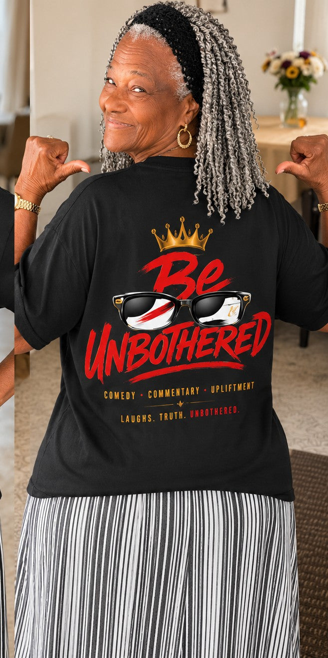 Unbothered Old School Streetwear Loose Drop Shoulder T-Shirt