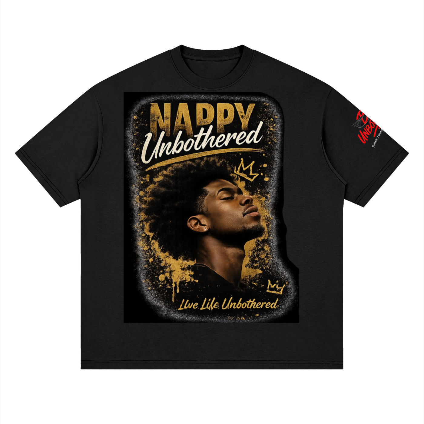 Unbothered Nappy Streetwear Loose Drop Shoulder T-Shirt
