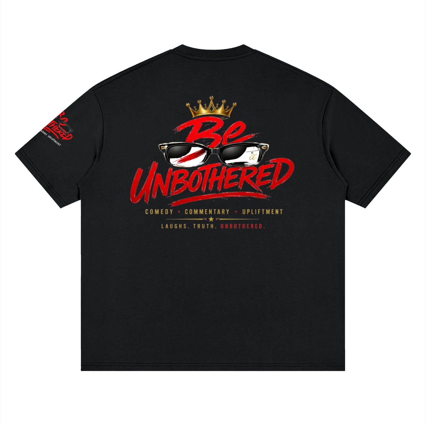 Unbothered Old School Streetwear Loose Drop Shoulder T-Shirt