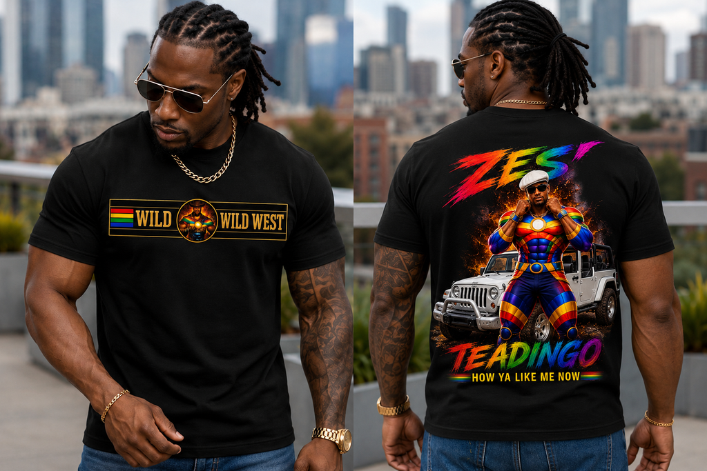 80'sHopHopUUW ZESTY WILD WEST Sorona Quick-Dry Cooling T-Shirt