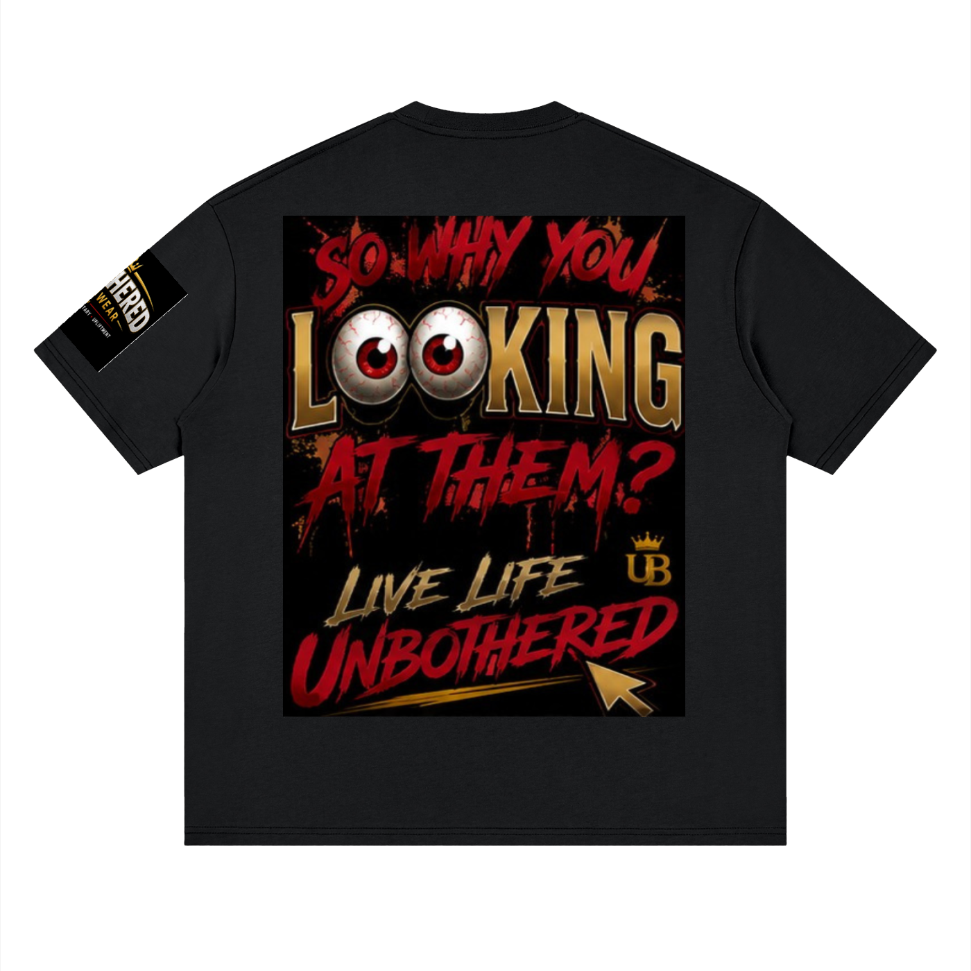 Unbothered "see these hands" Streetwear Loose Drop Shoulder T-Shirt