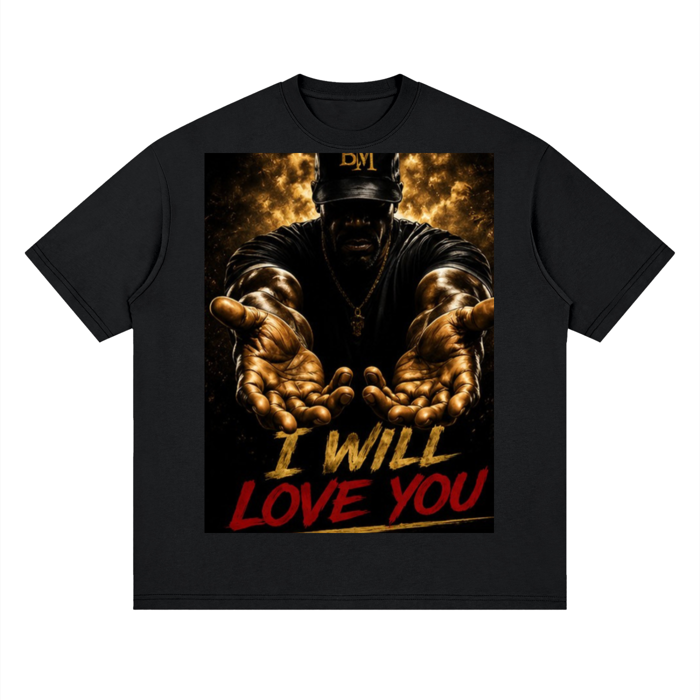 I Will Love YouStreetwear Loose Drop Shoulder T-Shirt