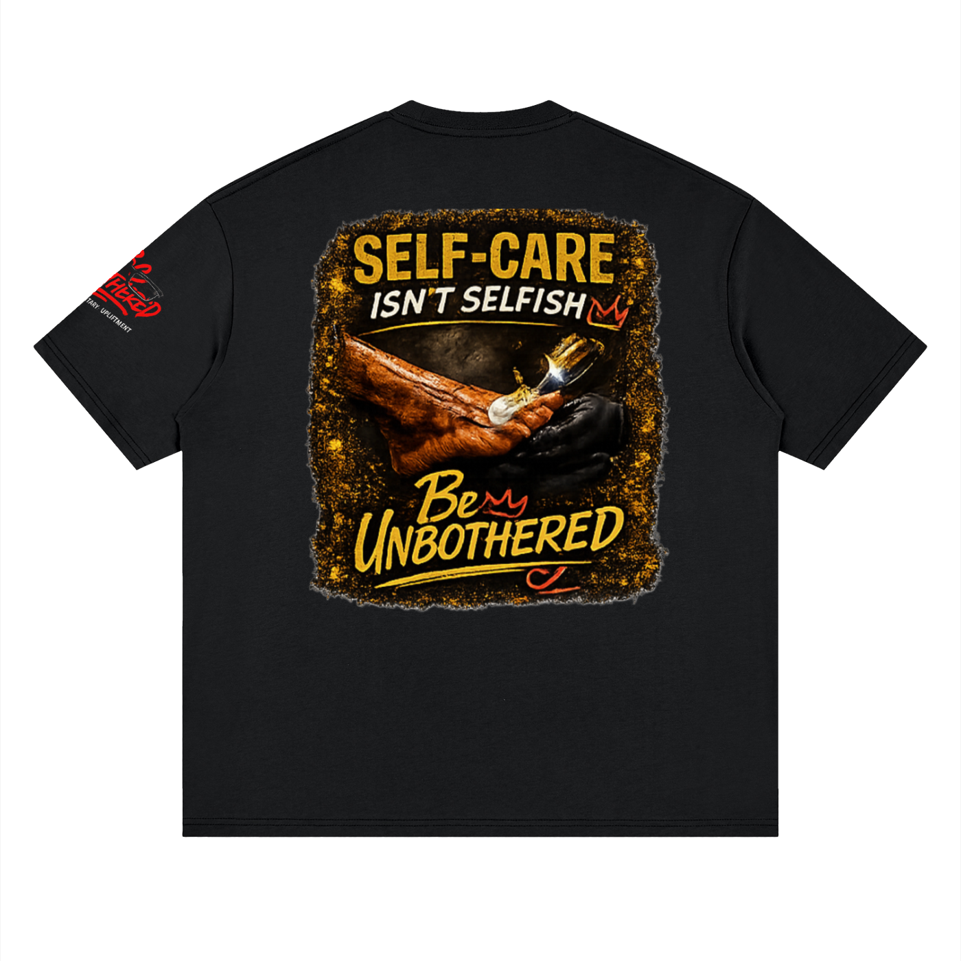 Unbothered Feet Streetwear Loose Drop Shoulder T-Shirt