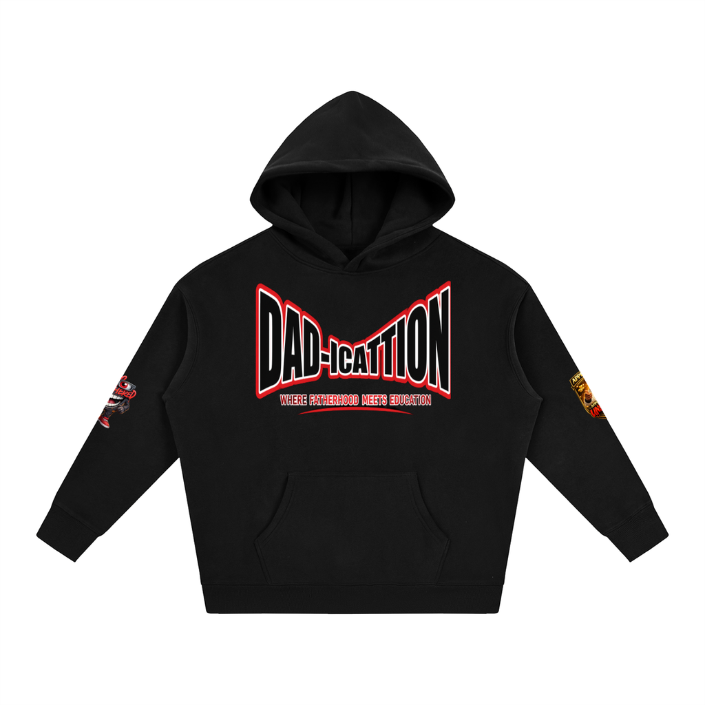 Be Unbothered Educated Father Oversize Fleeced Hoodie