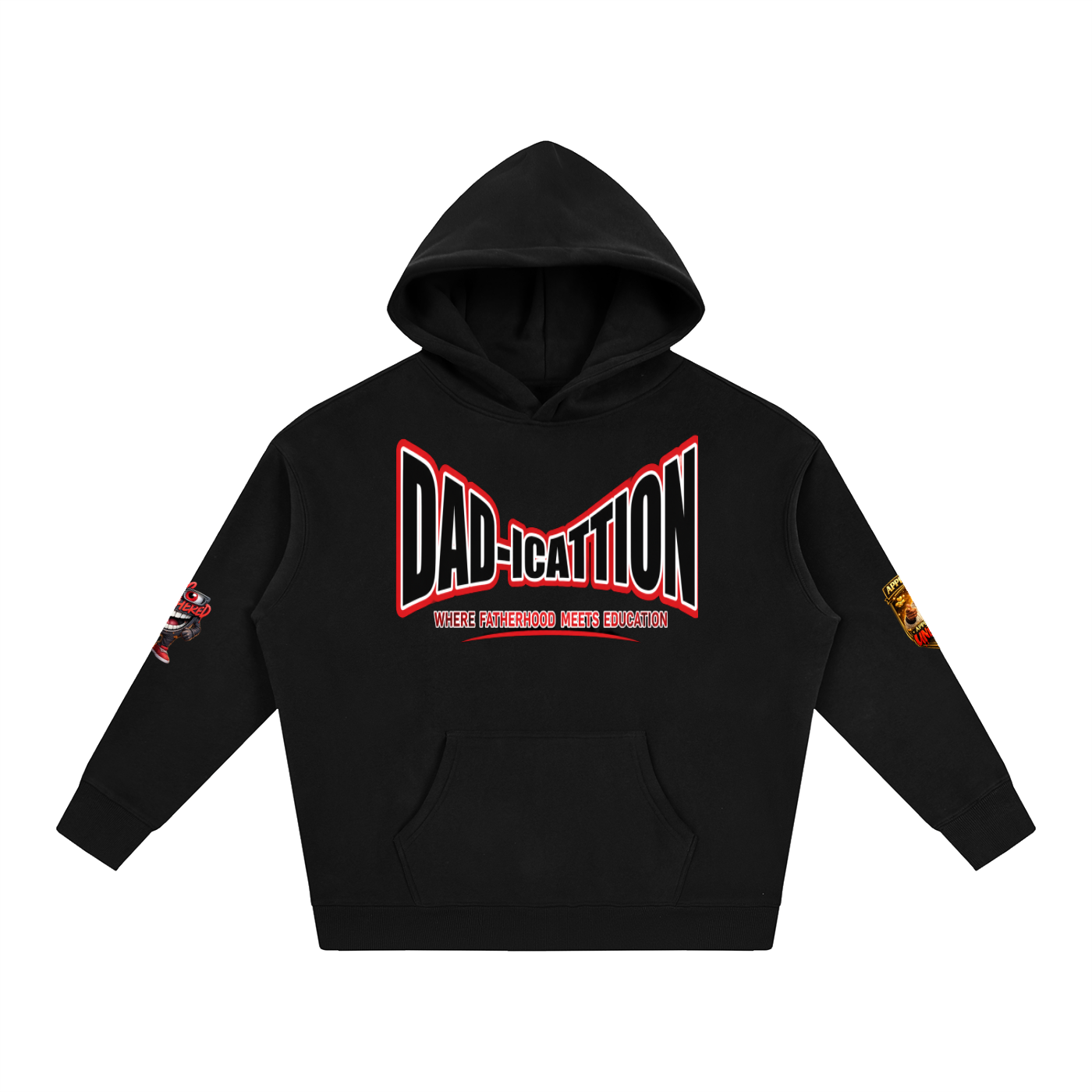 Be Unbothered Educated Father Oversize Fleeced Hoodie