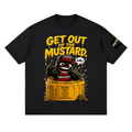 Unbothered "mustard and catch up" Streetwear Loose Drop Shoulder T-Shirt