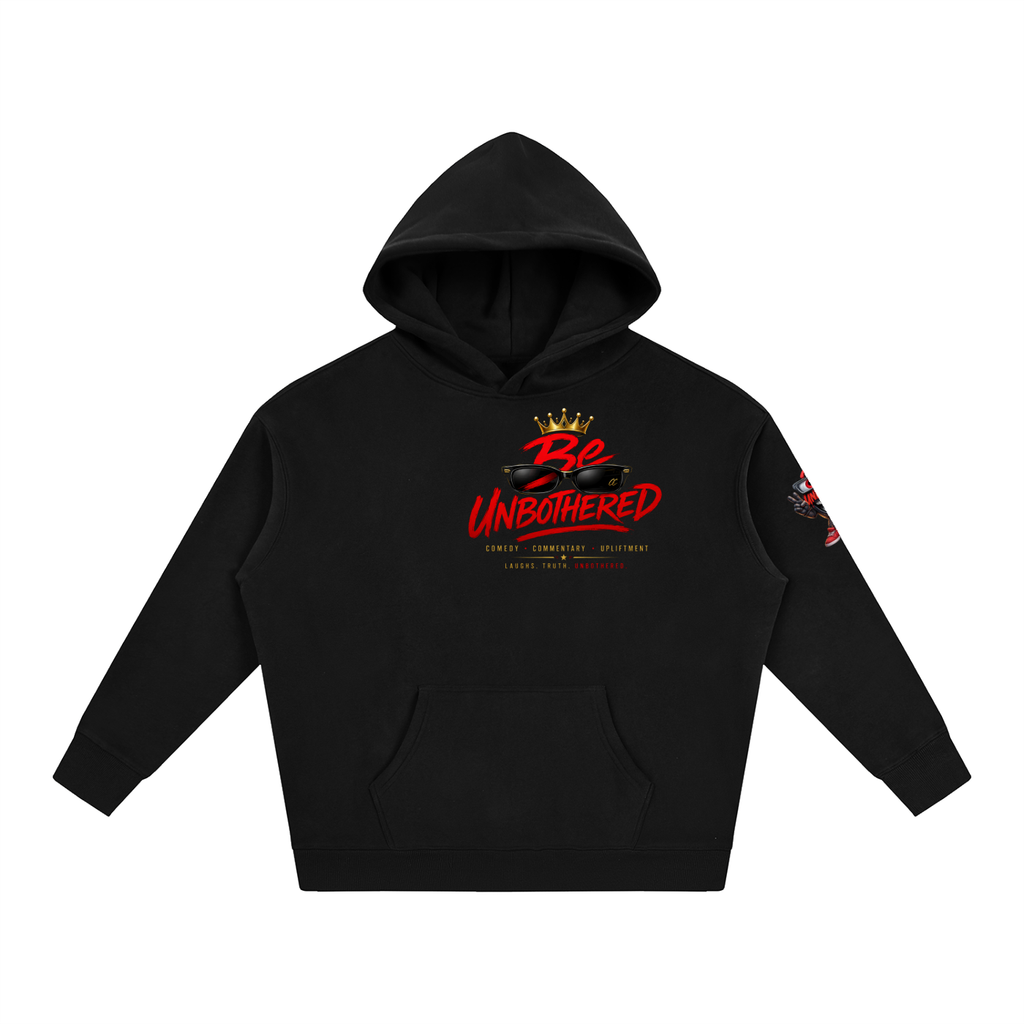 Be Unbothered Let's Talk About It Oversize Fleeced Hoodie