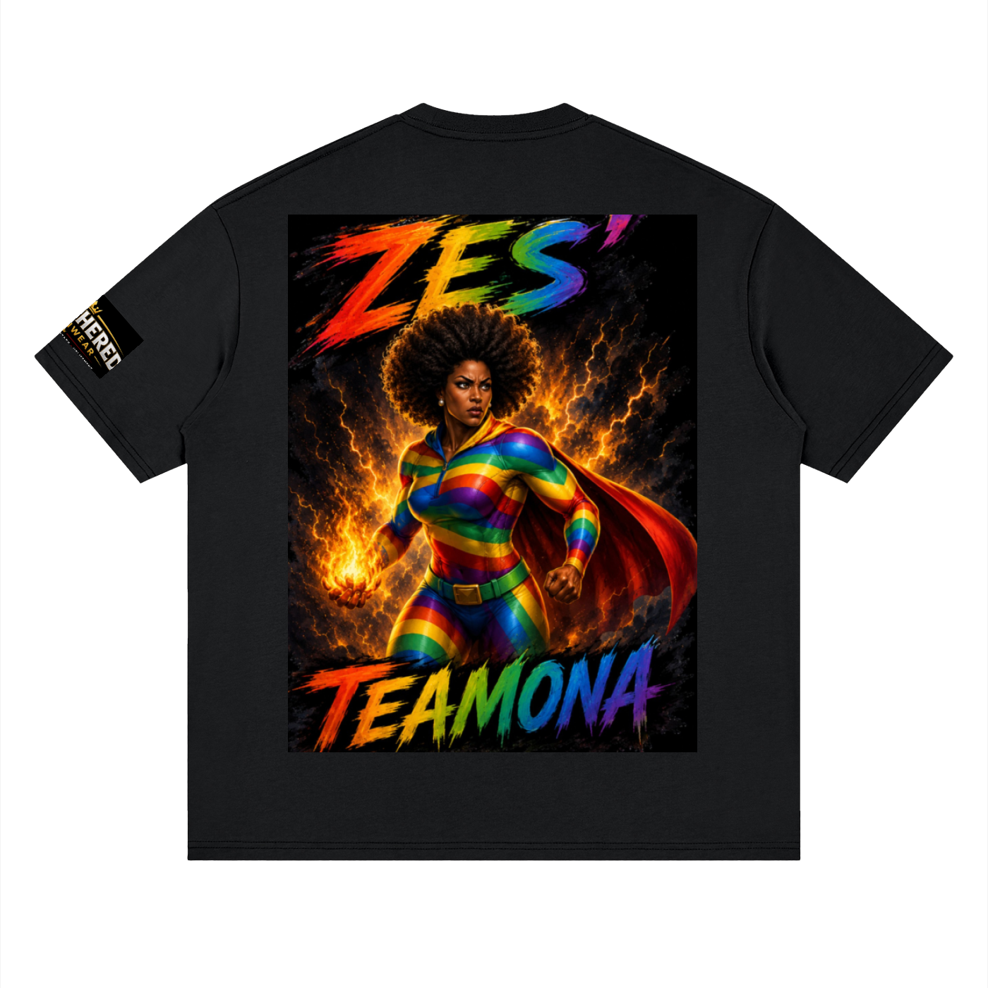Unbothered Des'TeaMona Streetwear Loose Drop Shoulder T-Shirt