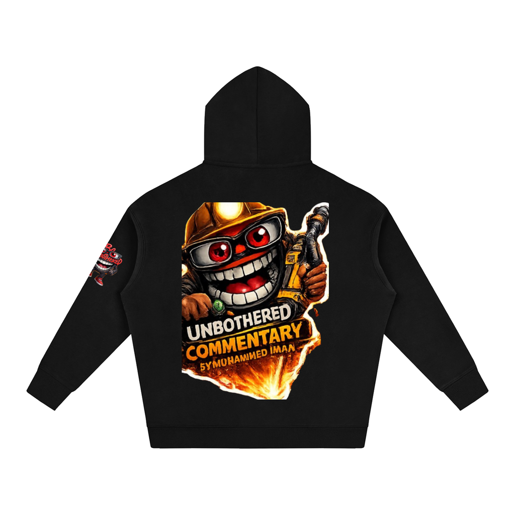 Be Unbothered Let's Talk About It Oversize Fleeced Hoodie