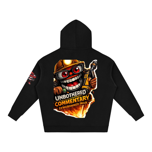 Be Unbothered Let's Talk About It Oversize Fleeced Hoodie